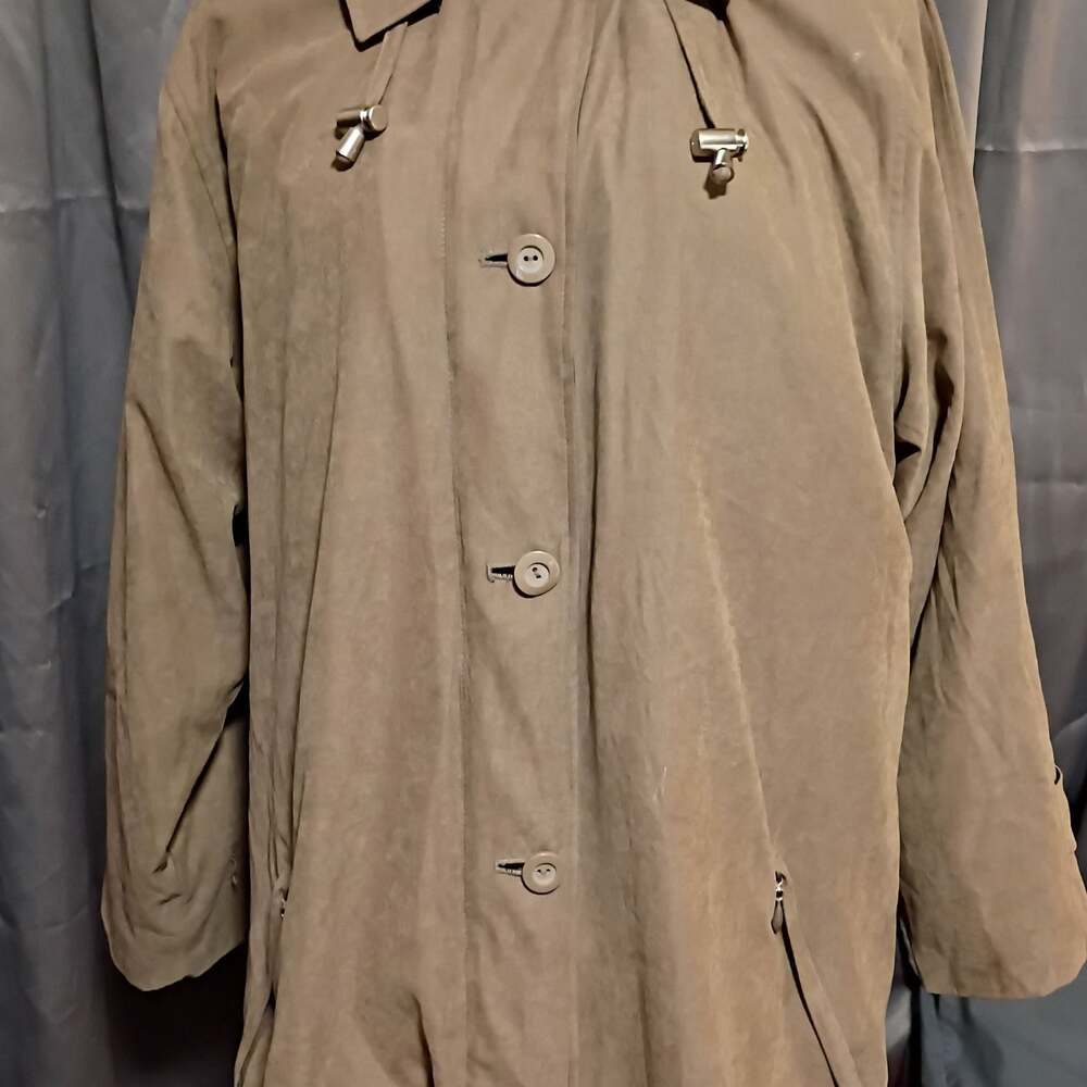 Vintage London Fog Hooded Trench Coat X small Tan